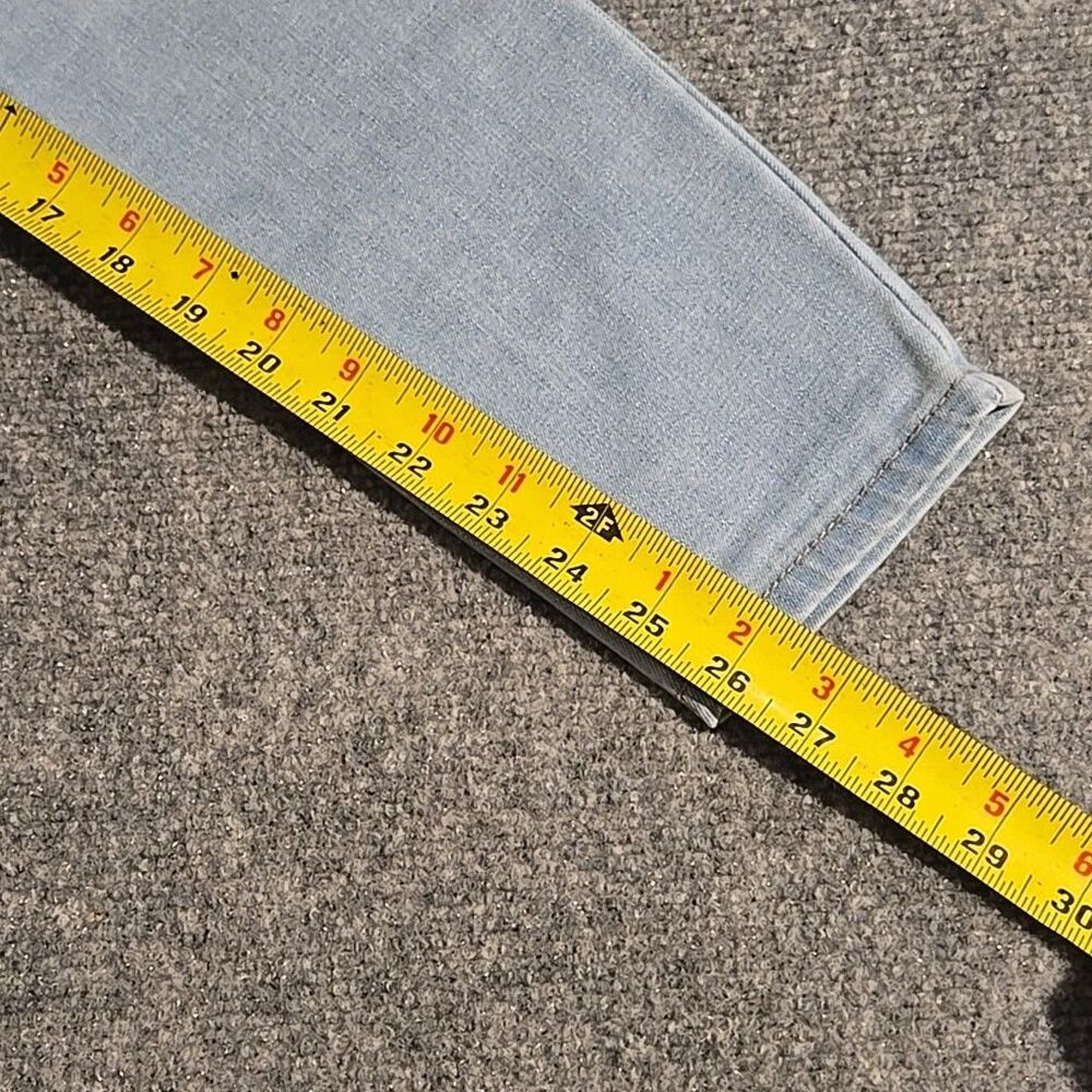 RUE21 High Rise Ankle Jegging Womens Size 2 Blue Light Triple Button Zip Fly - Picture 9 of 11